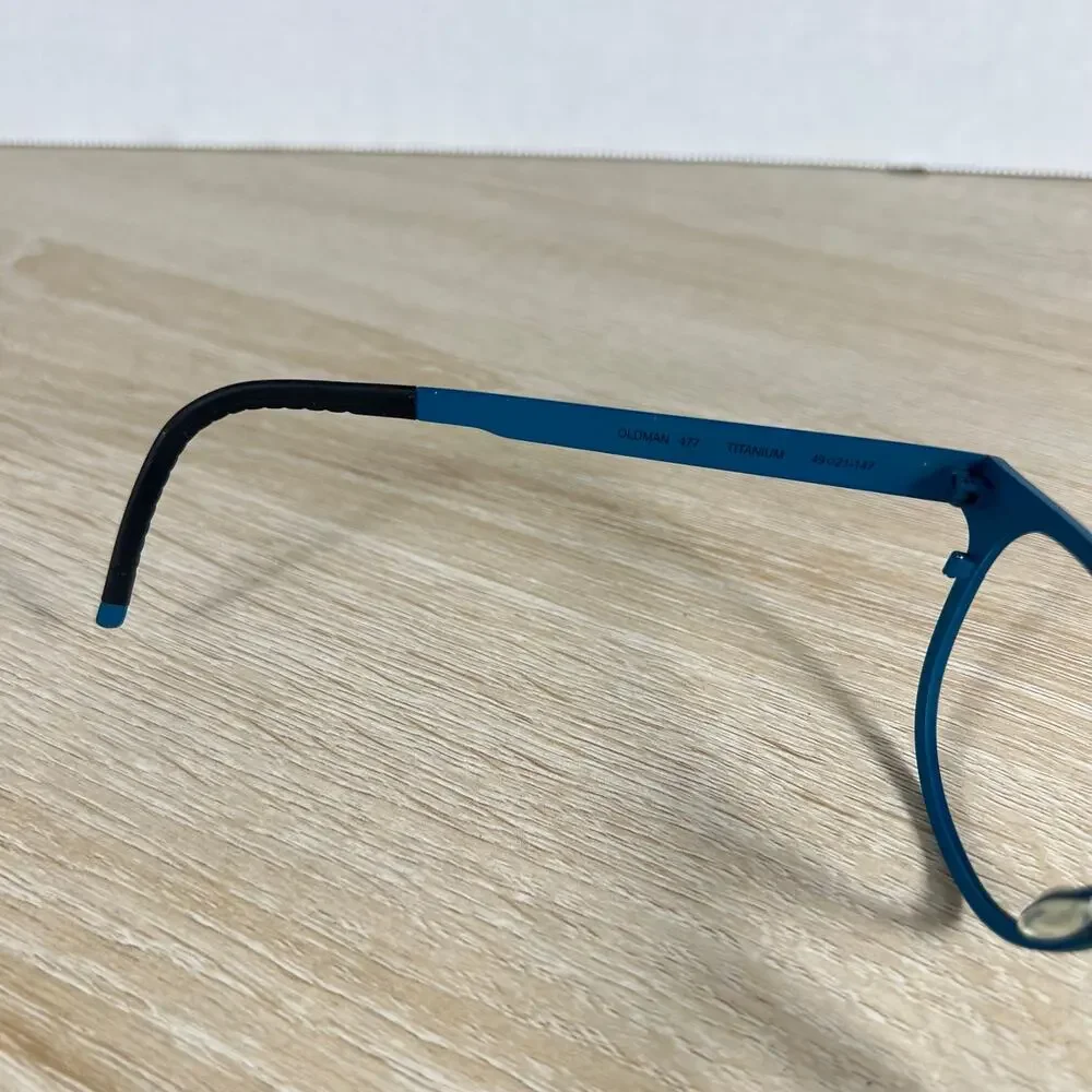 Orgreen Oldman 477 Eyeglasses Blue Titanium Frames Only 49-21-147 Japan